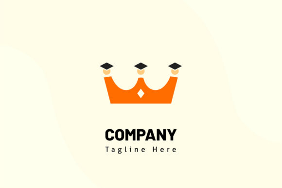 Crown Three College Educational Logo Design