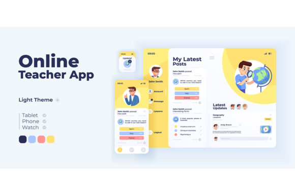 Online Teacher App Screen Design: Building Trust Through Intuitive E-Learning Interfaces