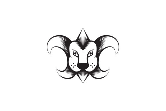 Scout Lion Head Logo: Retro Vector Design