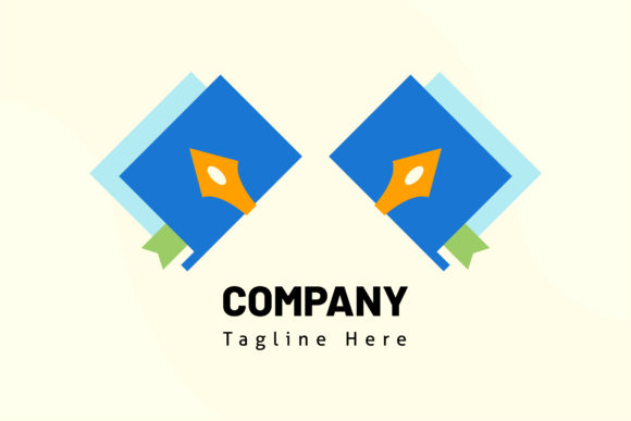 Strategic Visual Identity: Leveraging the Double Book Pen and Bookmark Logo for Educational Branding