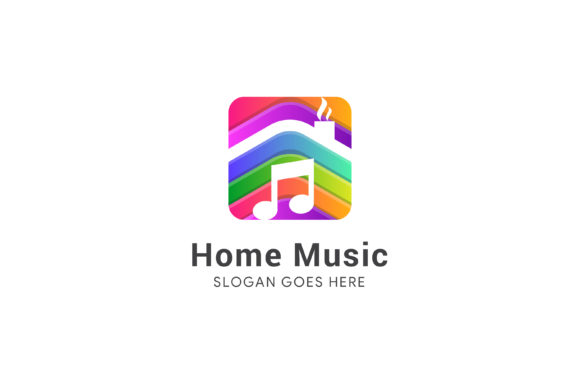 Visualizing Sound: The Strategic Impact of a Colorful Home Music Logo Design